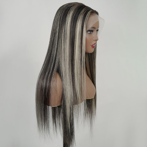 Black Wig With Blonde Highlights P B Highlight Wig Asteriahair