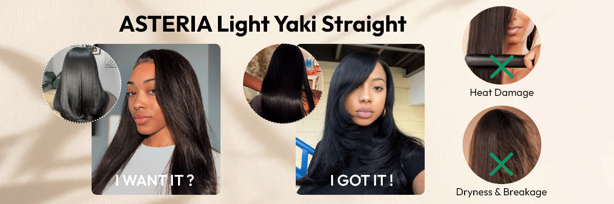 Light yaki Straight Wig