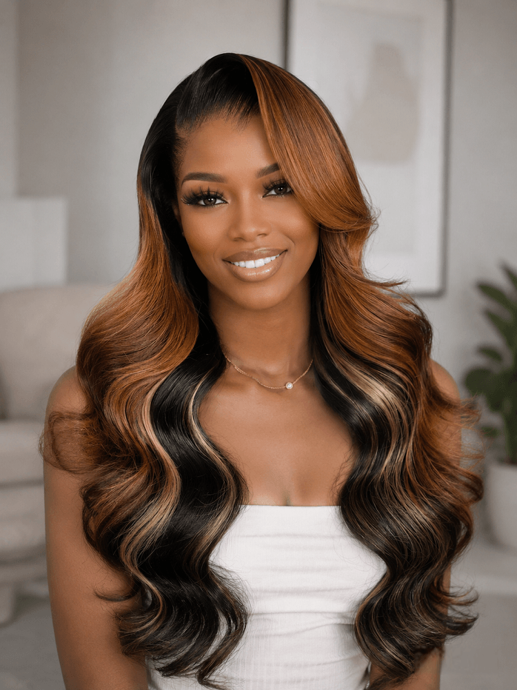 Highlight Lagos Hairline Loose Body Wave 13x6 HD Lace Front Wigs