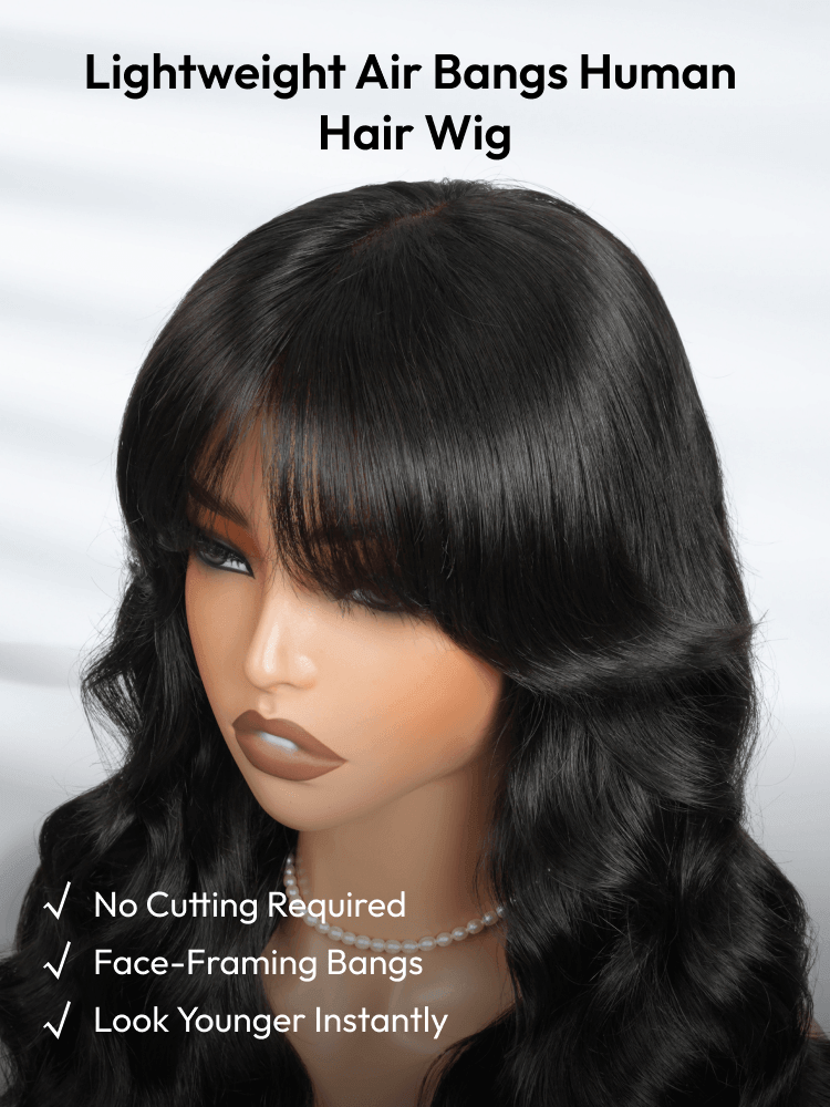 wig with bangs human hair