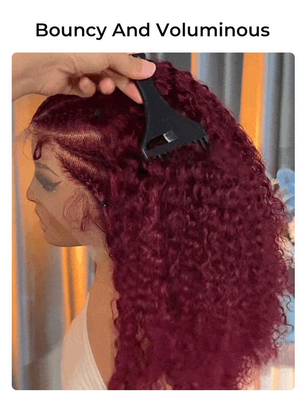 Braid Wigs Curly 99J Color