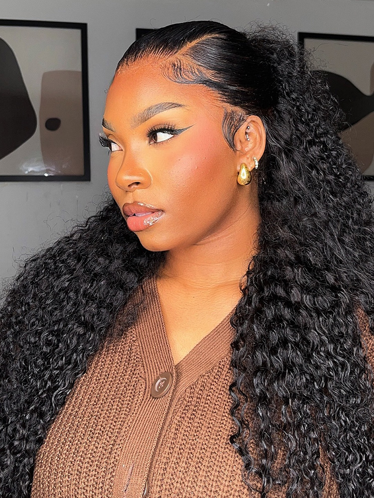 half-up hair