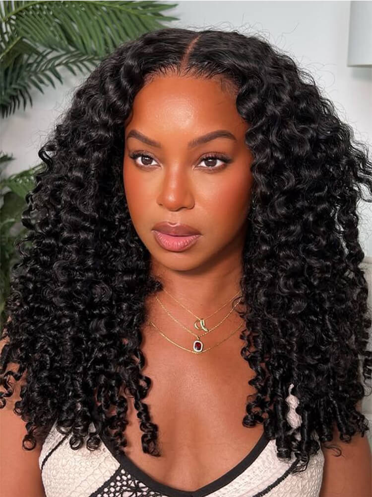 Burmese Curly Half Wig