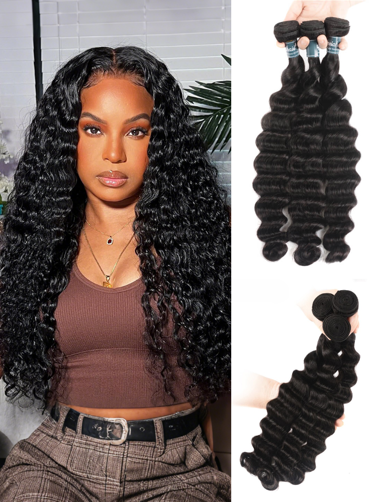 Top Selling Brazilian Virgin Human Hair Loose Deep Wave 3 Bundles