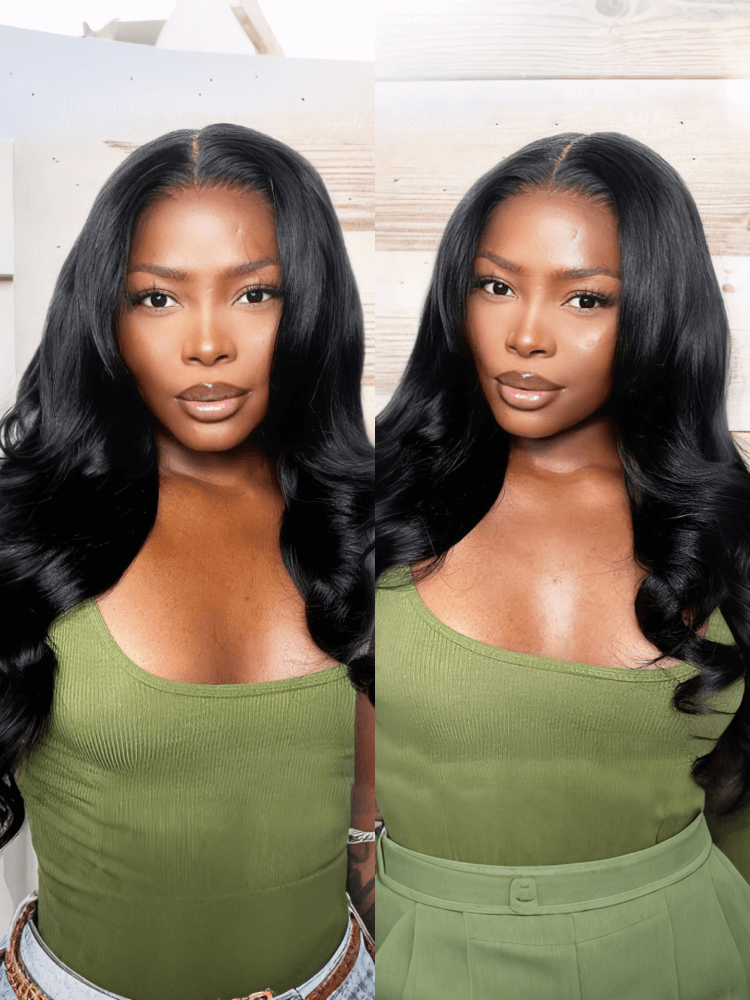 Glueless Body Wave 5x5 Transparent Lace Closure Wigs For Women