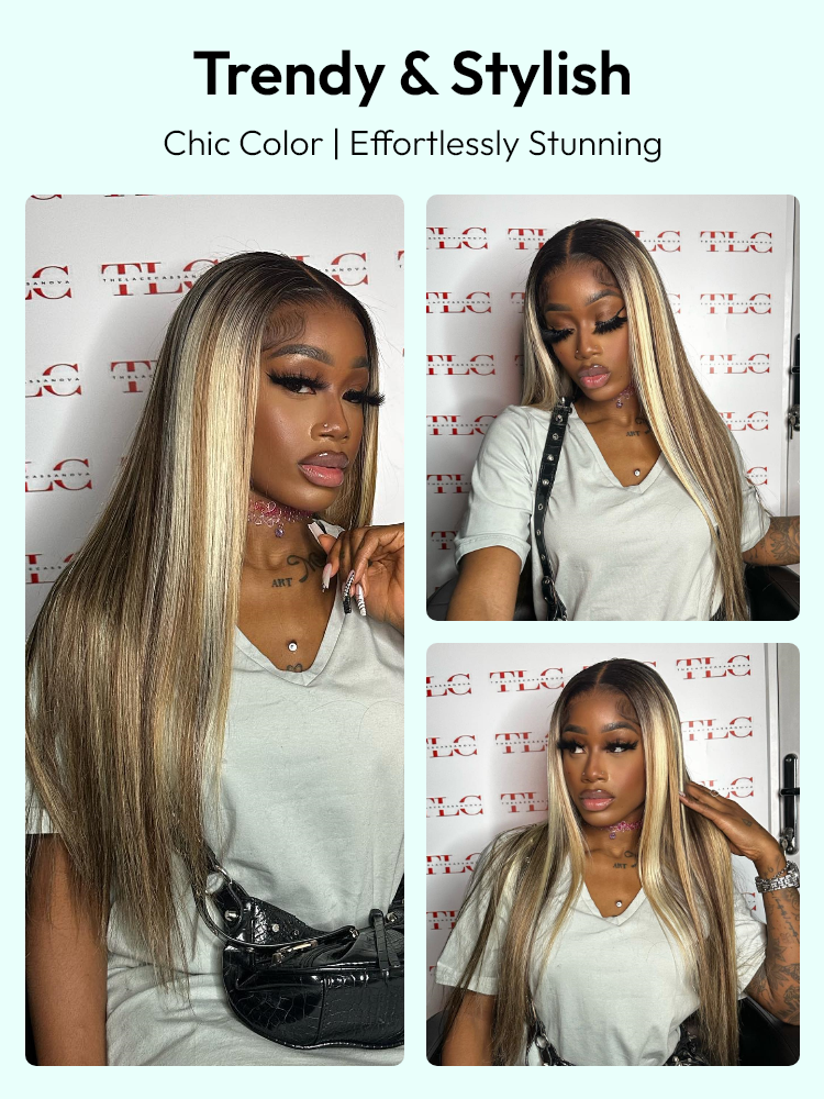 brown blonde mixed Wigs