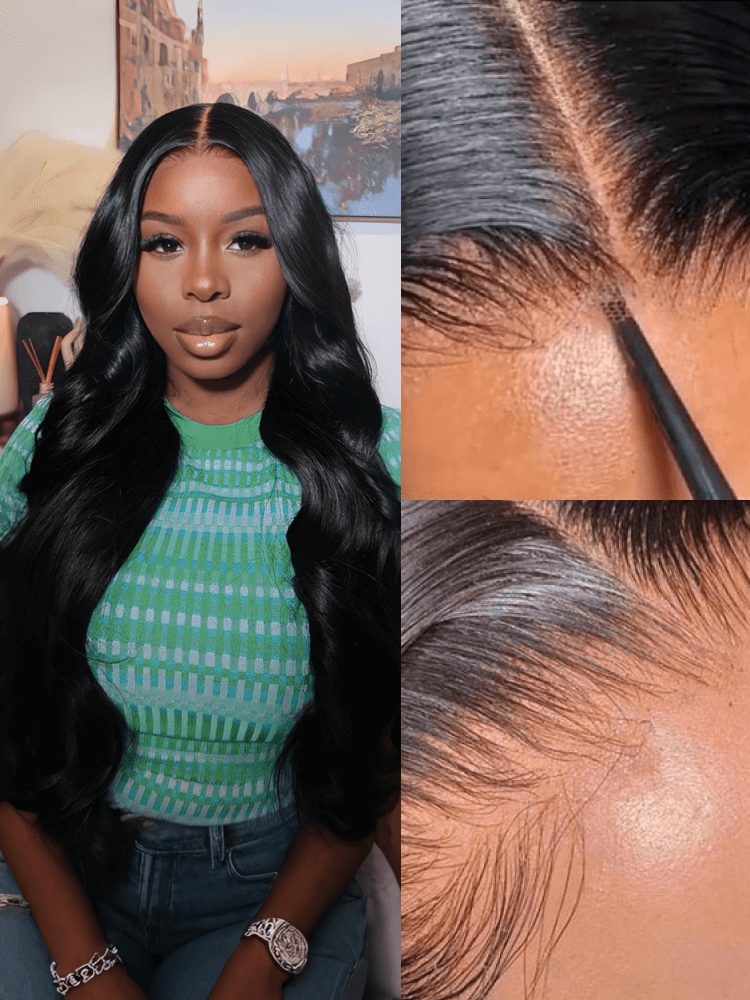 HD 6x6 Closure Wigs Body Wave Human Hair Invisible Wigs