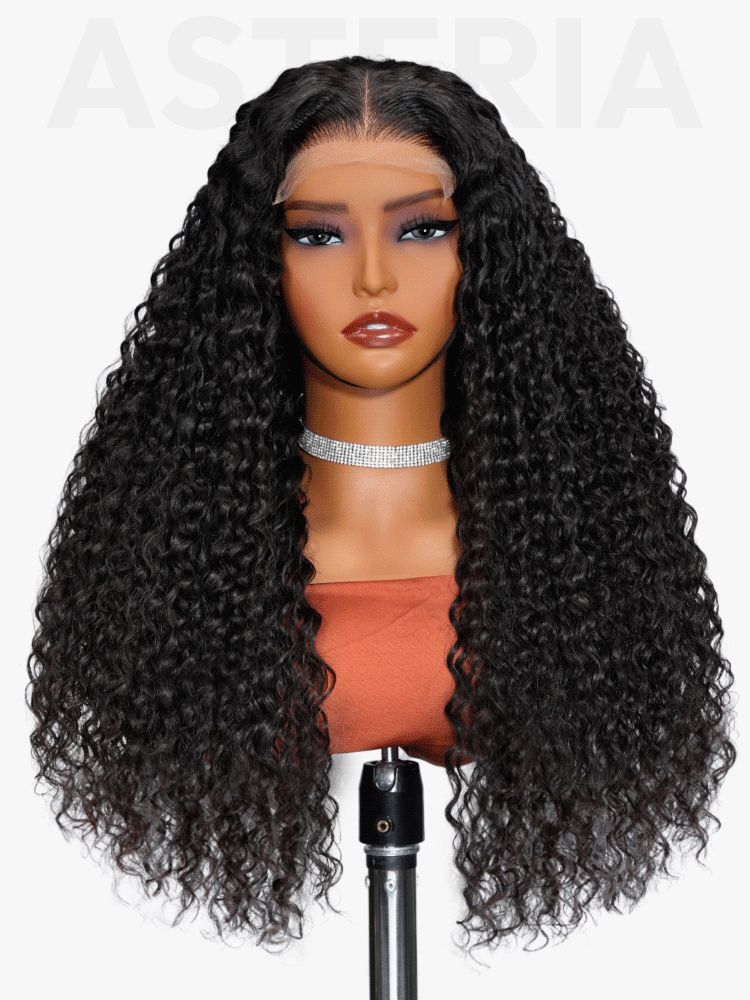 Long Curly Human Hair Lace Front Wig for Women | Asteria Hair