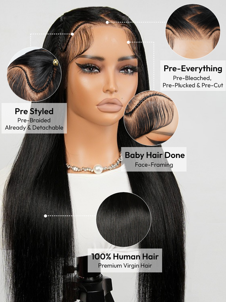 Ready To Go Wigs With Invisible HD lace