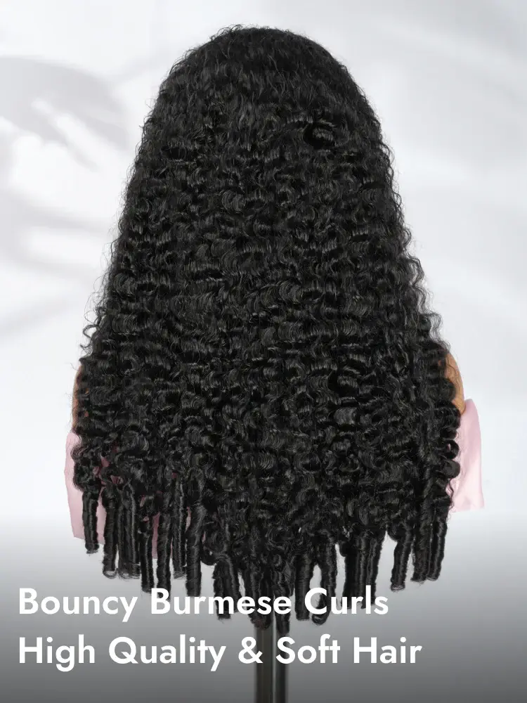 Burmese Curly U/V Part Wigs
