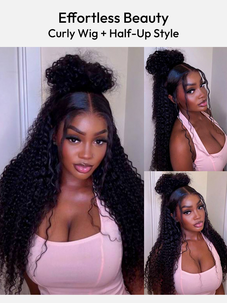 half-up hair