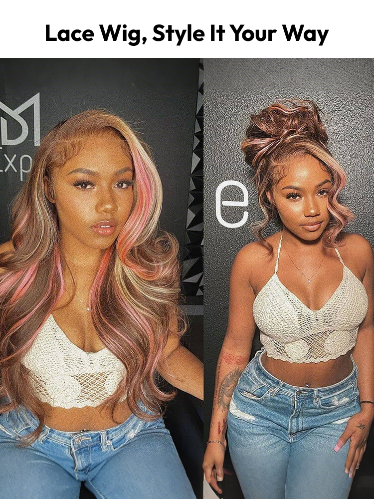 Pink Lace Wig