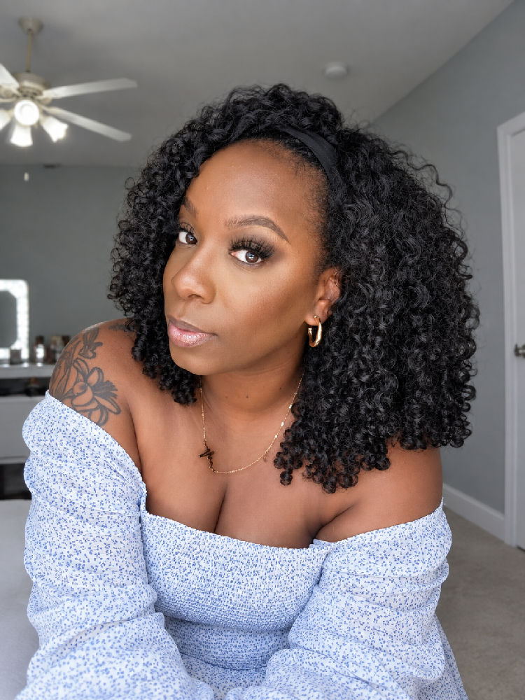 curly headband wig 18in