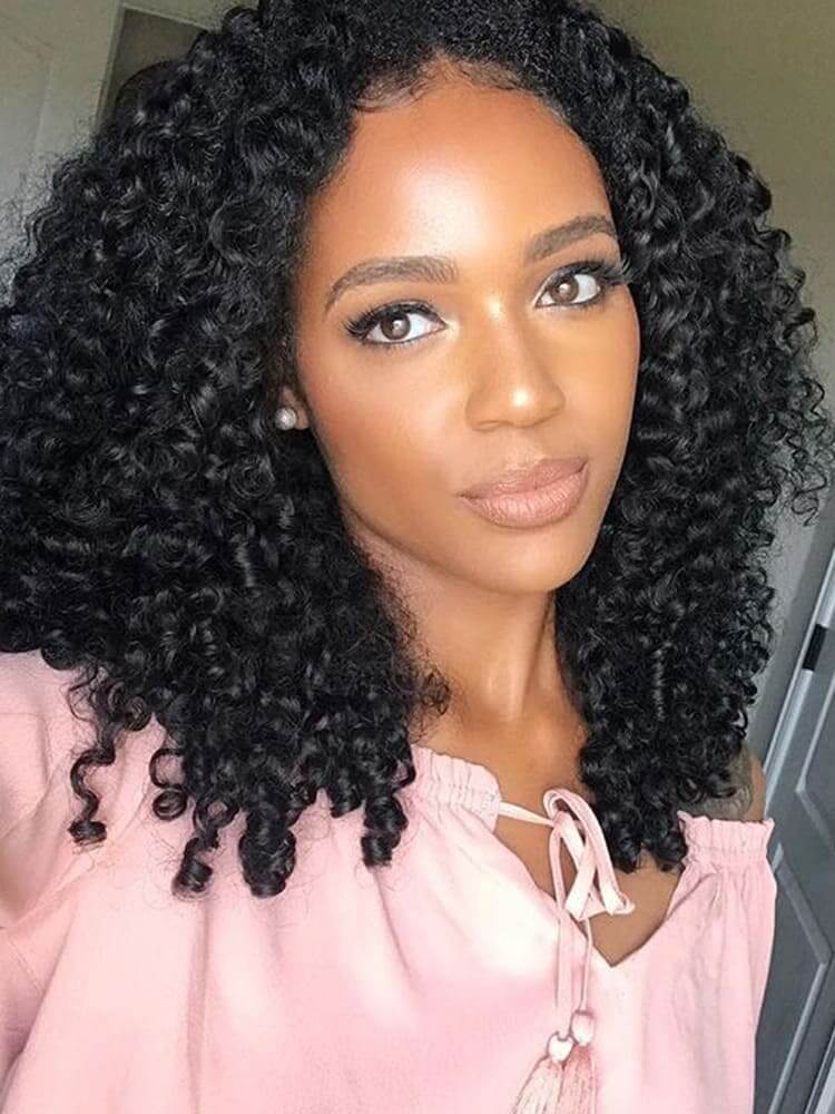 U part human hair wig