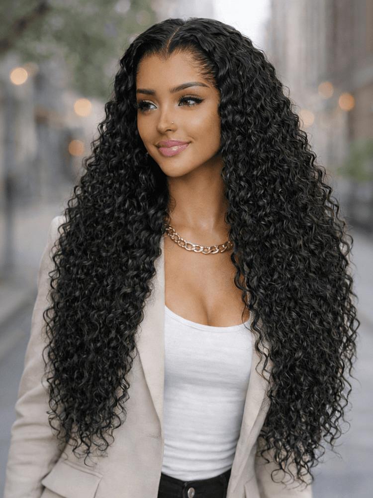 luxury deep wave wig