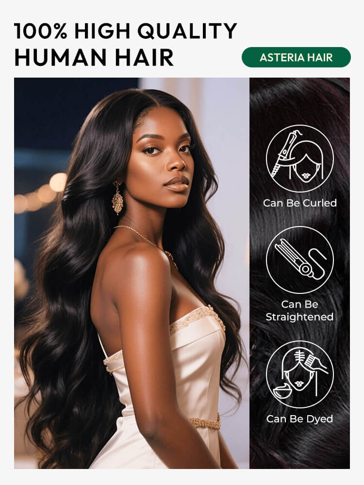 layered human hair wig