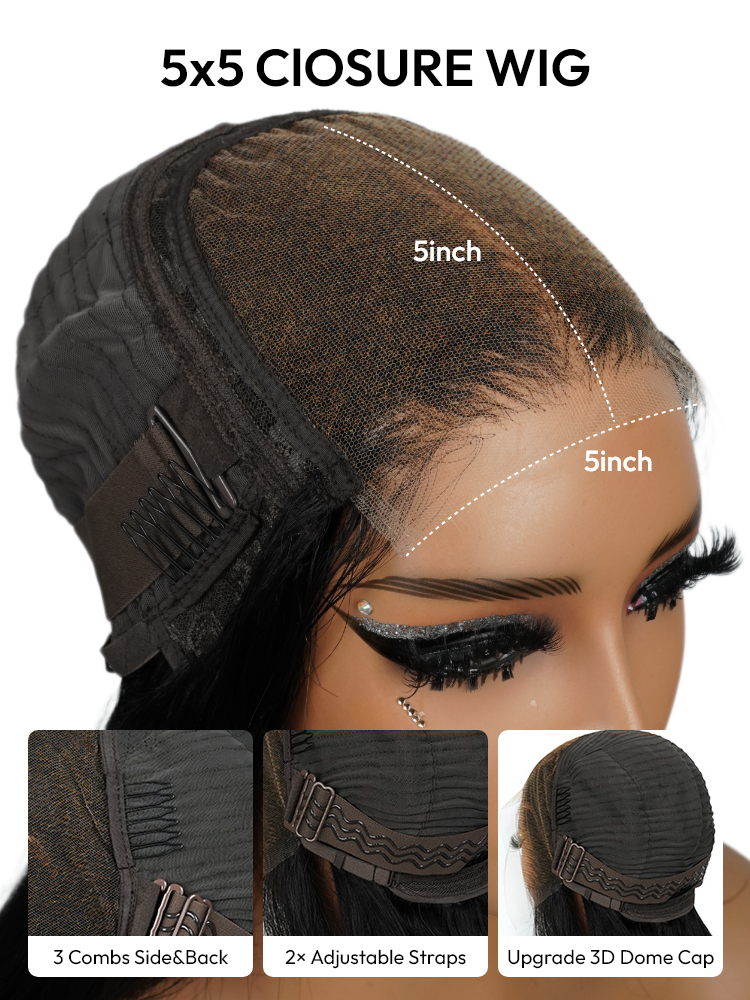 5x5 closure wig