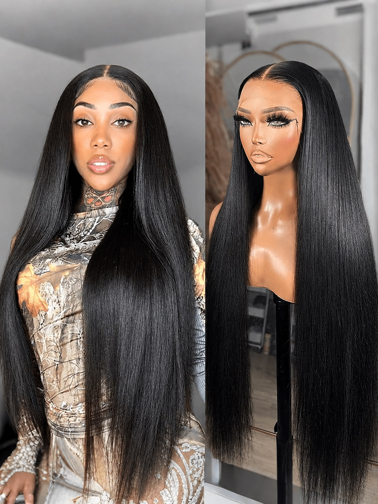 Long 13x6 HD Lace Front Wigs Human Hair Straight Wig For Women