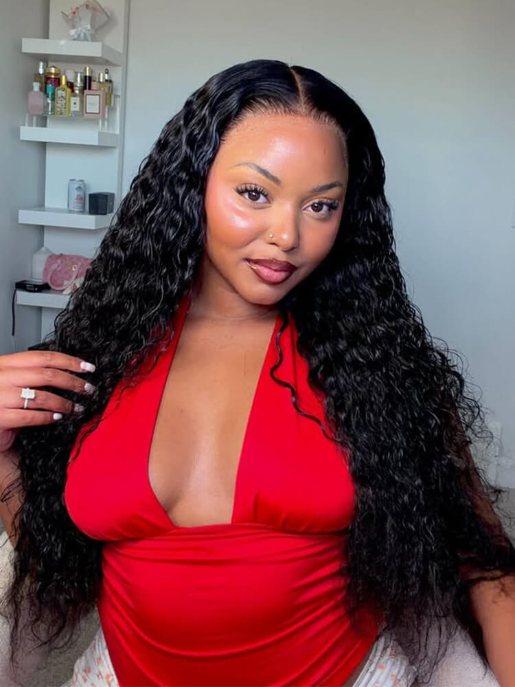 water wave lace wig