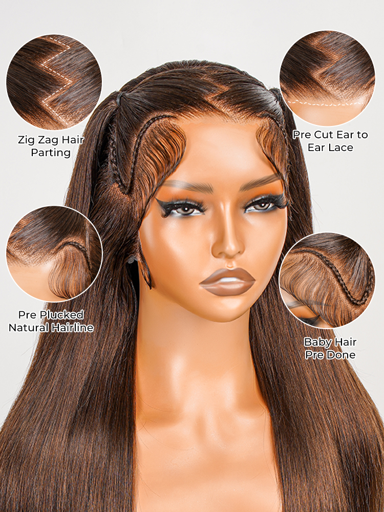 #4 color pre braided wigs