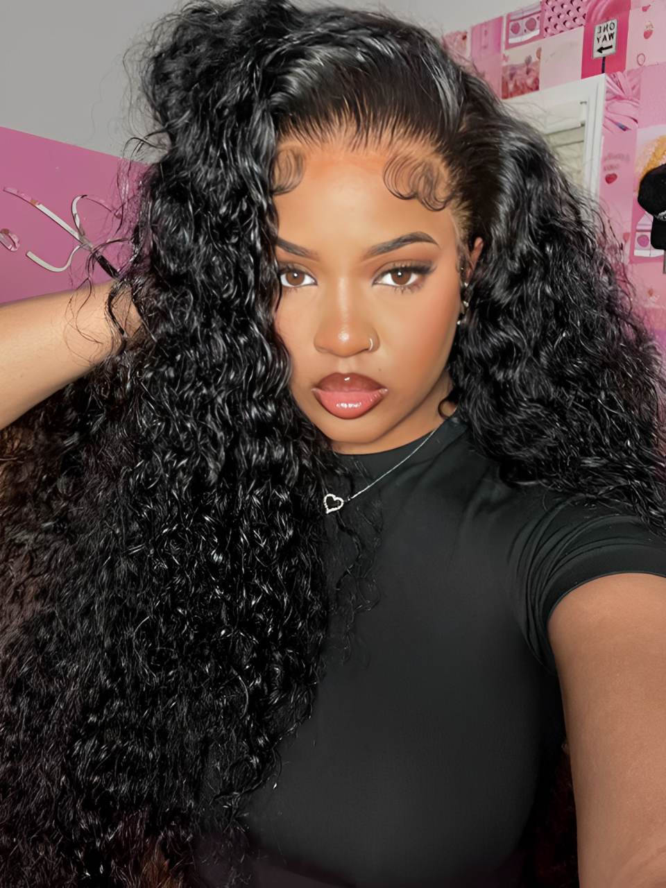 U Part Wig Water Wave Wig