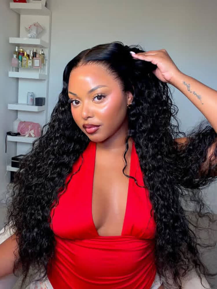 water wave lace wig