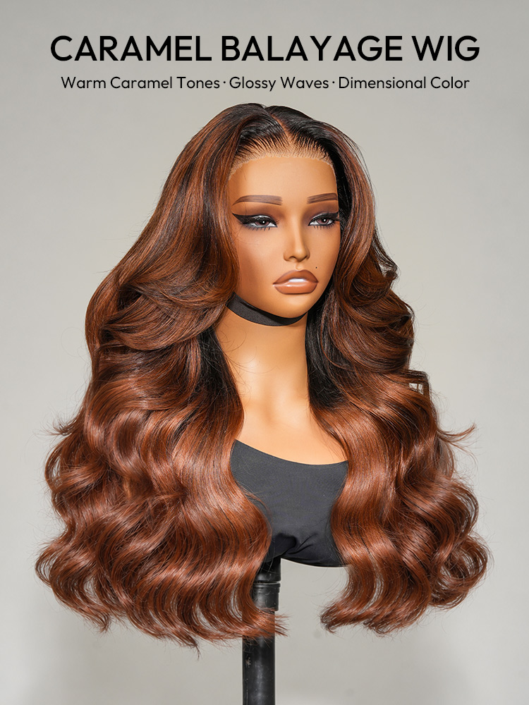 Caramel Balayage Highlight Wig