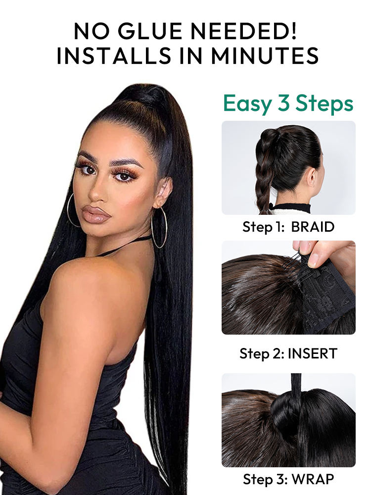 sleek ponytail