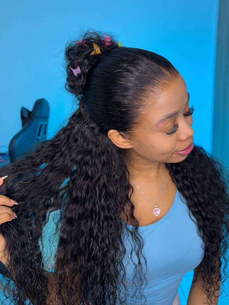 water wave lace wig