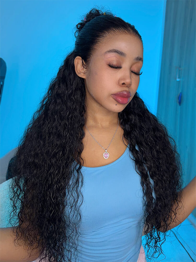 water wave lace wig