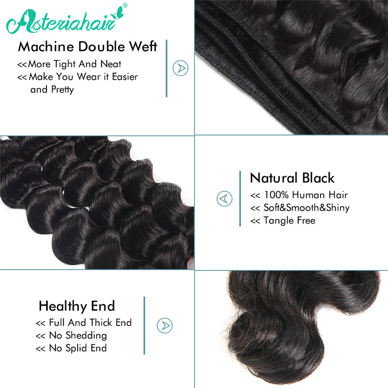 Top Selling Brazilian Virgin Human Hair Loose Deep Wave 3 Bundles