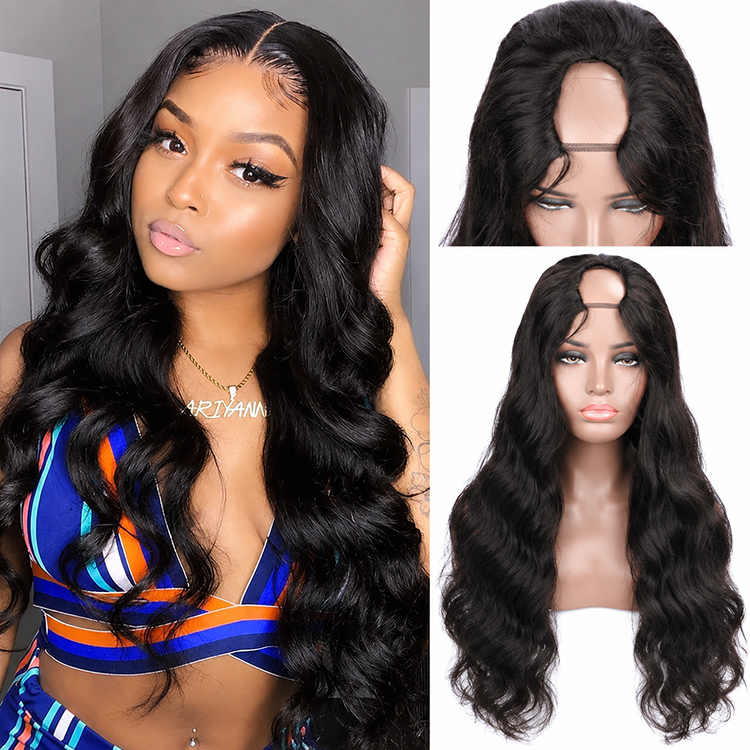 U Part Wig Body Wave Wig
