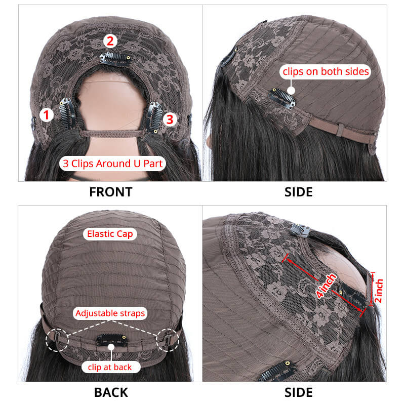 U Part Wigs For African American Women