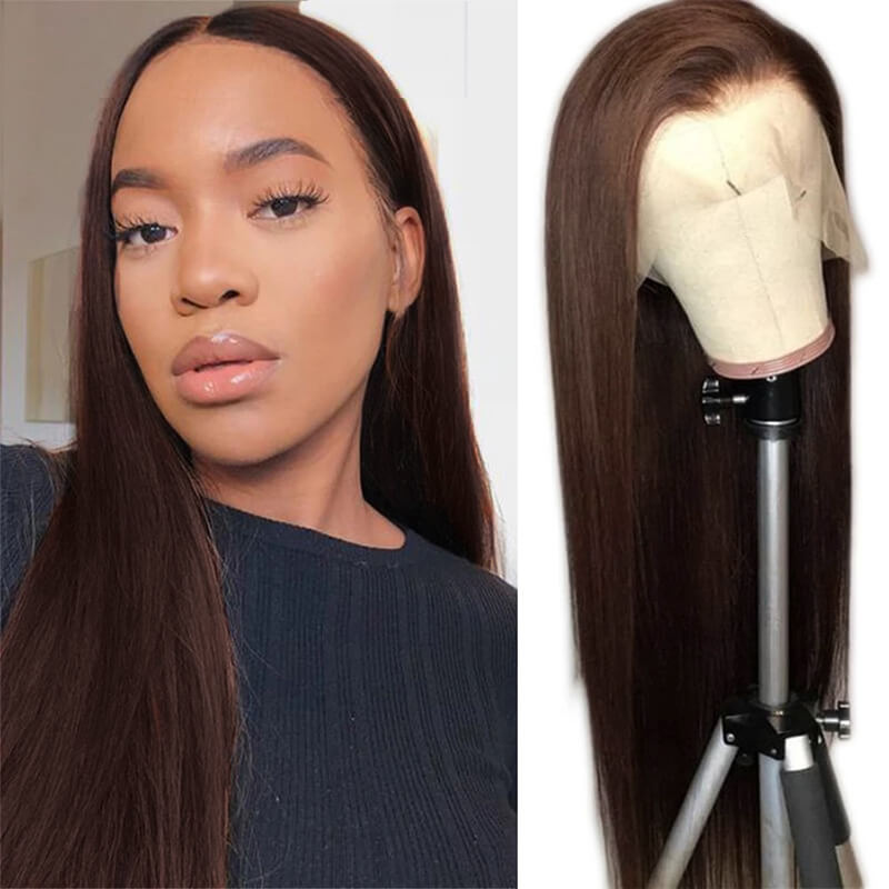 Brown Wig Straight Hair