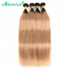 1B/27 Ombre Color Brazilian Straight Hair Weave Bundles 4 pcs On Sale