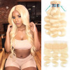 613 Body Wave Weave Bundles With 13*4 Blonde Lace Frontal