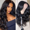 Glueless Body Wave 5x5 Transparent Lace Closure Wigs For Women