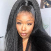 Natural Wigs 16-24in Kinky Straight Hair 6*6 Closure Wig For Women