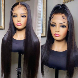 Closure Wig 5x5 Lace Closure Human Hair Wigs Straight Lace Wigs