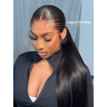 Upgraded M-Shaped Hairline Body Wave Straight 13x6 HD Lace Frontal Wig Lagos M Hairline Wigs