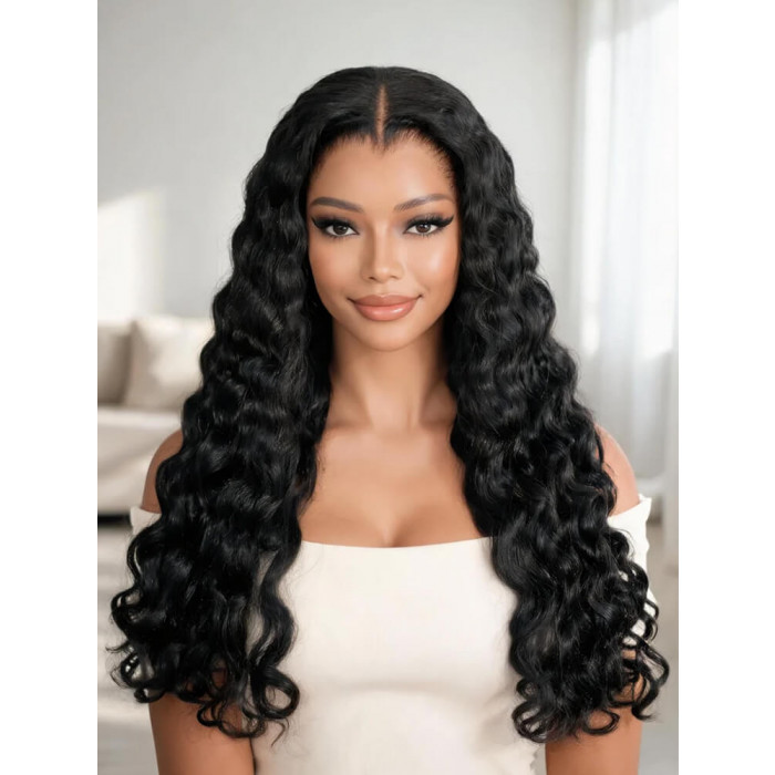 Raw Indian Curly Human Hair Wig 13x6 HD Lace Lagos Hairline