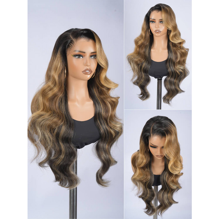 Highlight Lagos Hairline Loose Body Wave 13x6 HD Lace Front Wigs