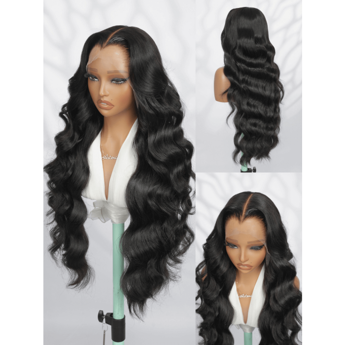 Luxury Loose Body HD 13x6 Lace Front Wig – Super Double Drawn Human Hair