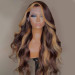 Brown Wig with Highlights Lace Front Wig 
