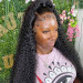Curly Lace Front Wig Half Up Half Down