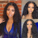 Middle Part Curly Lace Wig
