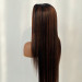 #P1b/30 Highlight Straight Hair Undetectable Transparent Lace Wig