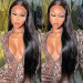 Straight lace front wig