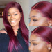 burgundy colored wig