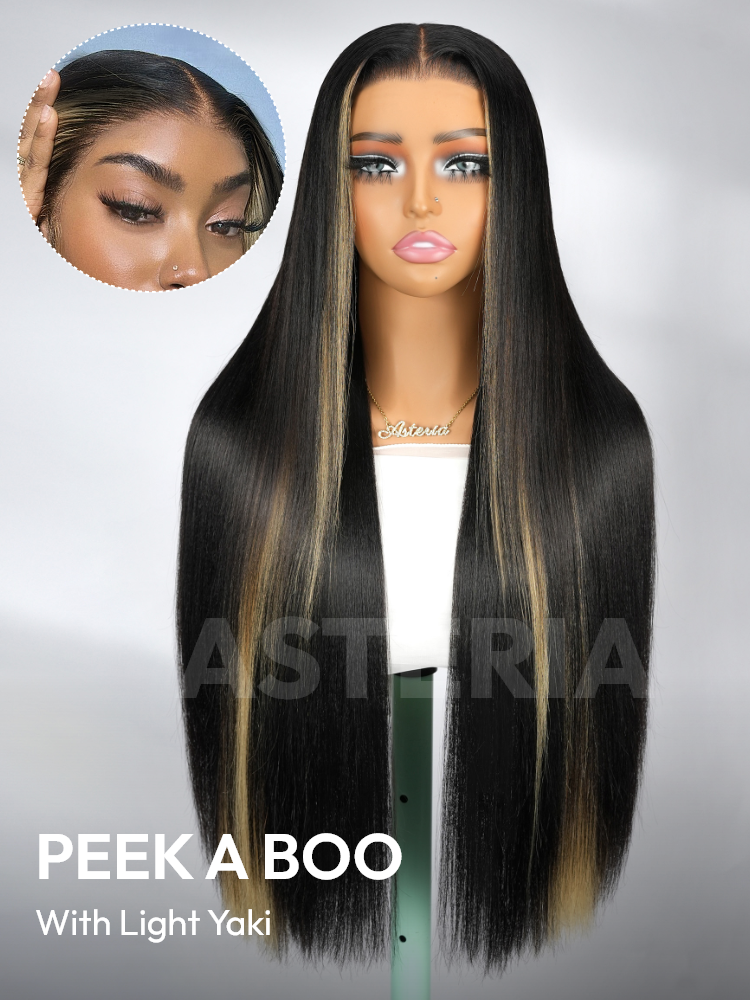Longhair Peek A Boo Pre-Everything Light Yaki Straight Wig- Glueless